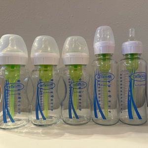 Dr Brown Glass Anti Colic Narrow Neck Bottles